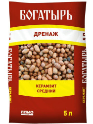 Керамзит средний  "Богатырь дренаж" 5 л